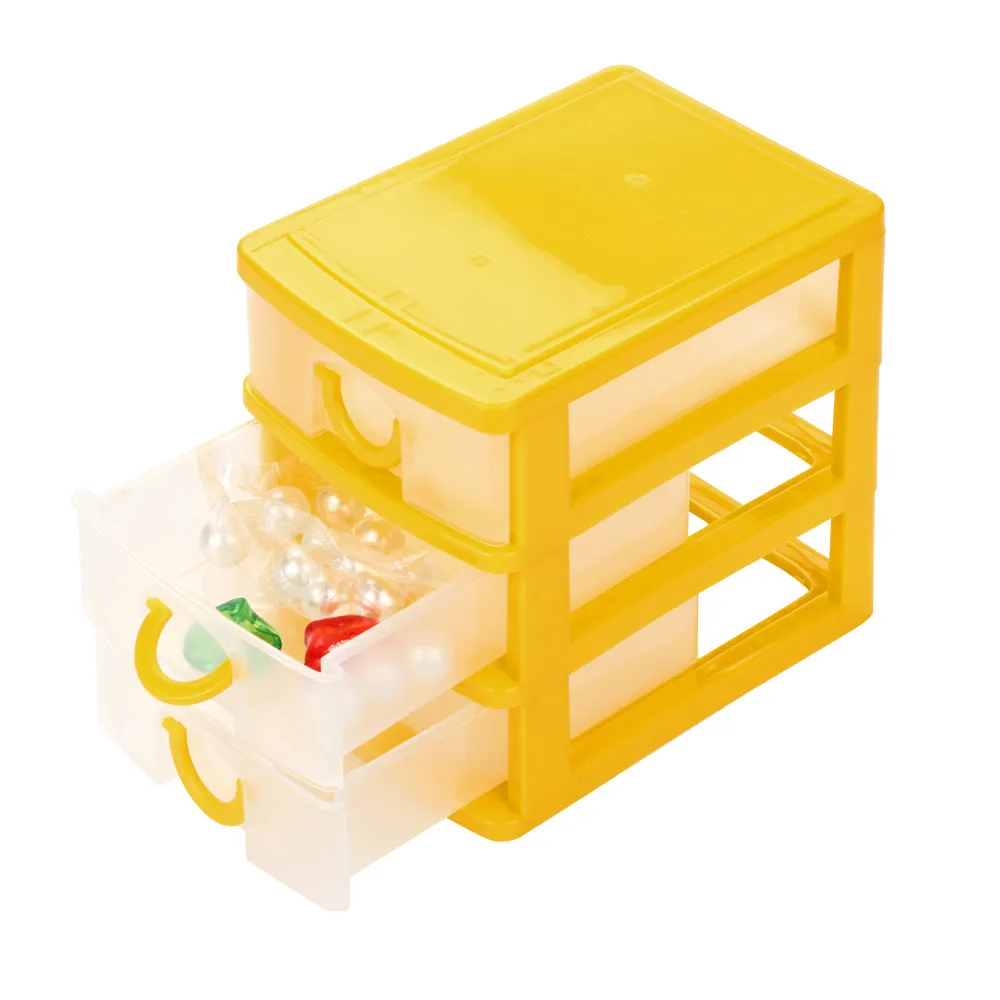 Description Picture 3 of itemPlastic Desktop Drawer Sundries Case Small Objects Durable Multi-layer Storage Cabinet Storage Container Home Accessories Tools