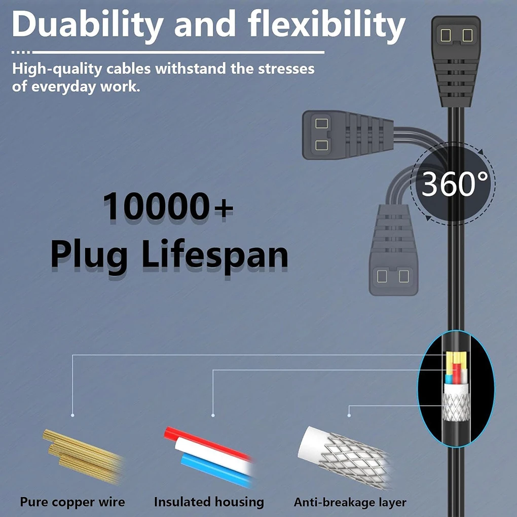 휴대용 익스텐션 케이블, 자동차 냉장고용 전원 케이블, 12V, 24V