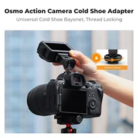 K&F CONCEPT Magnetic Cold Shoe Quick Mount for DJI Osmo Action 3/4/5 Pro Cameras & DSLR with 1/4" Screw Holder Tripod Adapter 3