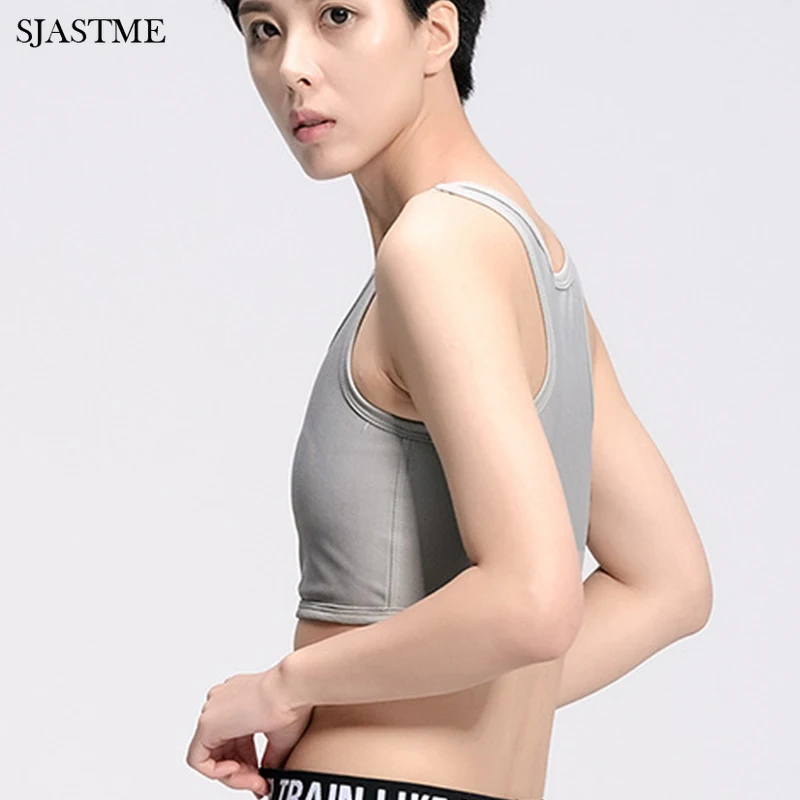 Chest Binder Les Lesbian Casual Breathable Buckle Short Chest Breast Binder Tank Vest Tops S-5XL Binders Bra Intimates breast binder