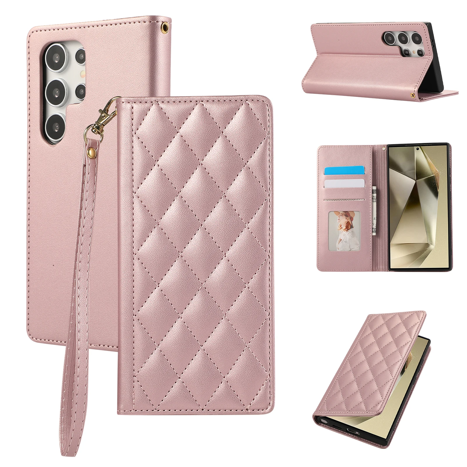 Funda tipo libro magnética para samsung galaxy con tarjetero_voghion.com