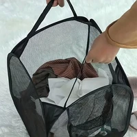 58*36cm Large Capacity Storage Basket, Mesh Pop-up Laundry Basket, Laundry Basket, Foldable Dirty Clothes Storage Basket 3