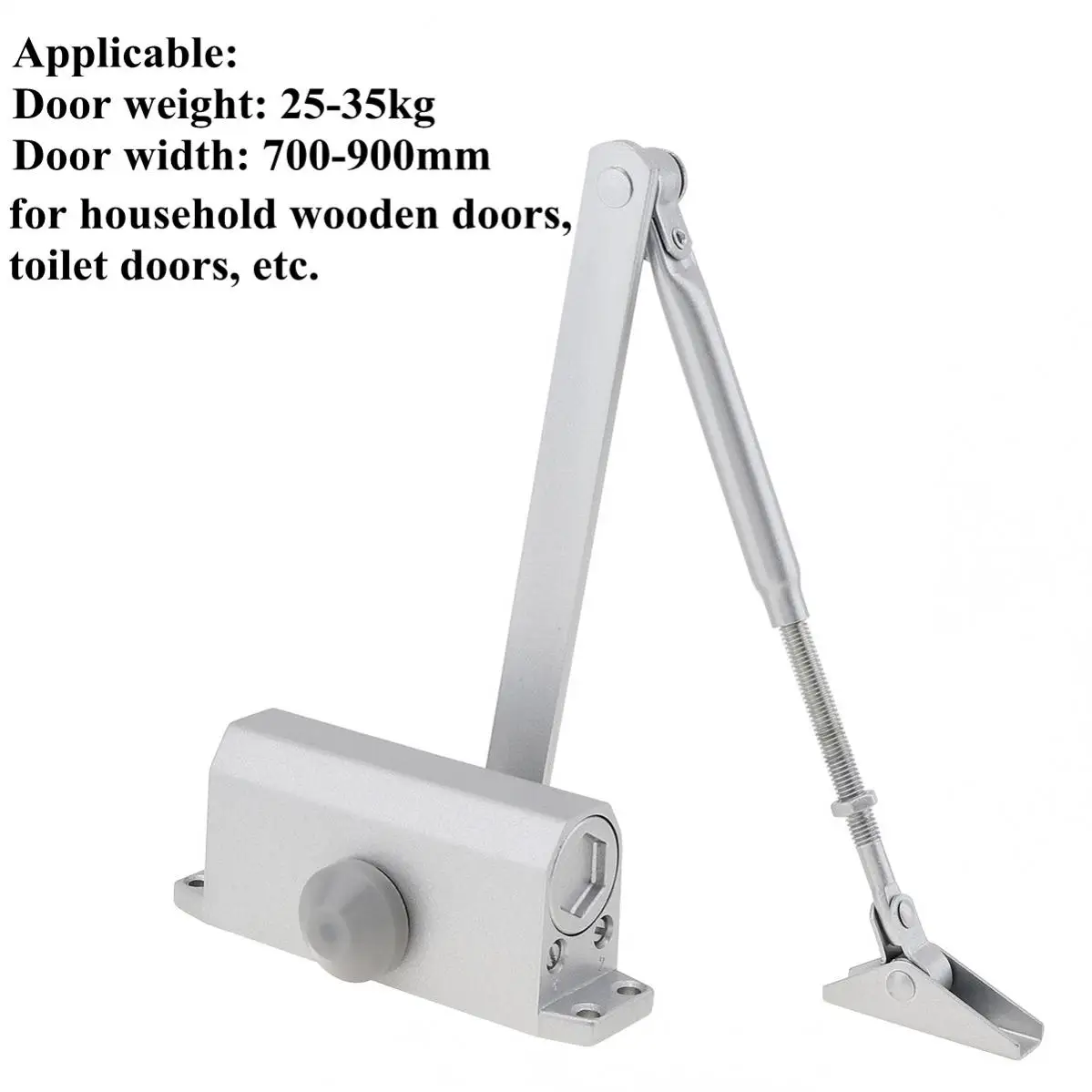 Aluminum Alloy Automatic Door Closer Fire-proof Residential Door Hydraulic Auto Closer