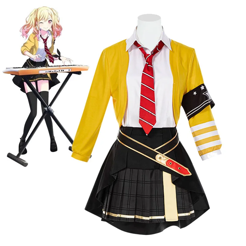 

Project Sekai Colorfl Stage Feat Cosplay Tenma Saki Costume Anime Women Cute Dress Suit Coat Shirt Skirt Halloween Party Clothes