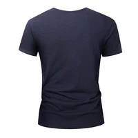 T-shirt pour homme 100% coton, manches courtes, été, noir et blanc, vêtements pour homme, doux, de haute qualité, t-shirt décontracté pour homme 3
