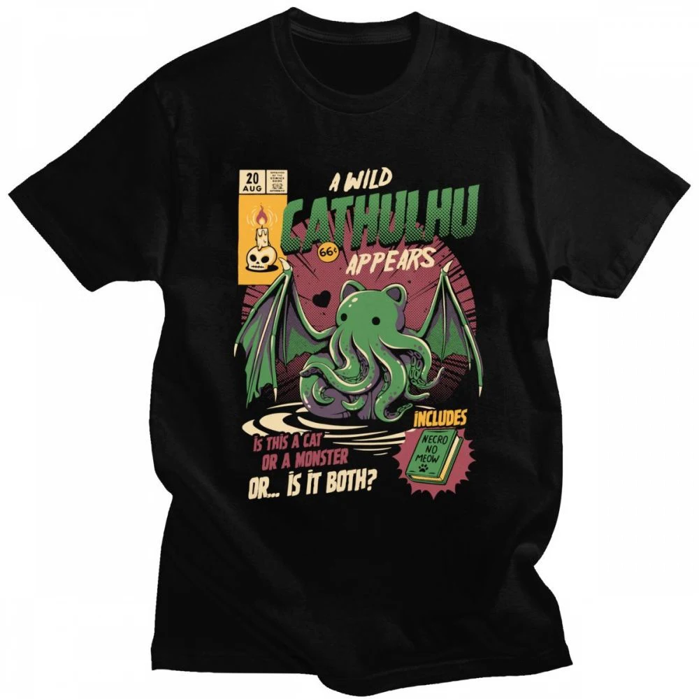 

Cthulhu T-Shirt Men O Neck cool summer T Shirts Short Sleeve Tees fashion Tops