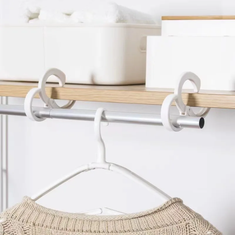 S Shaped Hook 5PCS Firm Hook Multi-purpose S-Shaped Hooks Hanging Clothes Windproof Plastic Dormitory Hanging Bag Towel Key Kitchen Bedroom
