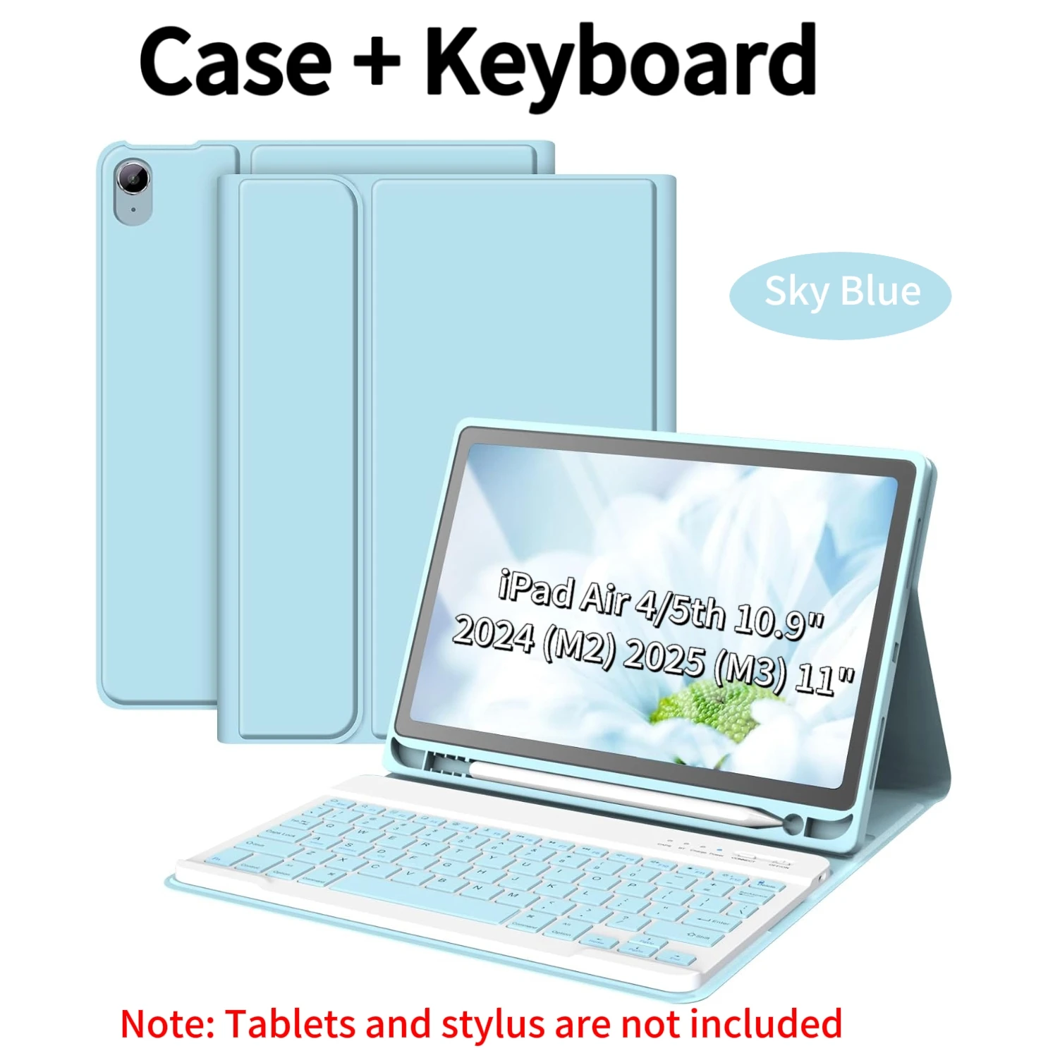 Bluetooth Keyboard Case & Protective Cover