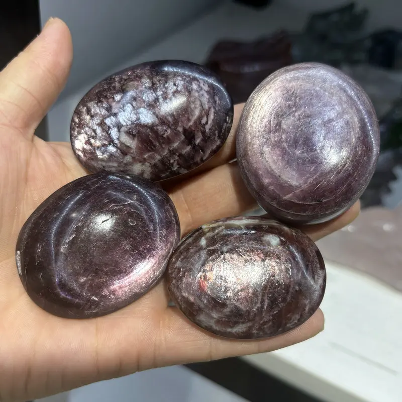 

Natural High Quality Lepidolite Purple Mica Gemstone Healing Crystal Quartz Jewelry Making DIY Rock Home Decor 30-40mm 100g