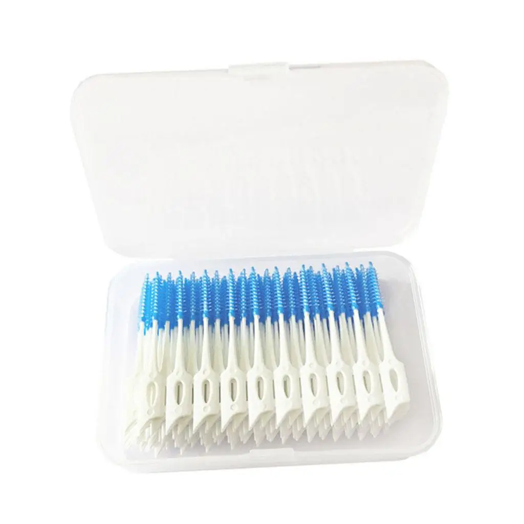 160 lot Portable Travel Dental Interdental Brush Toothpick w/Lids Oral Care