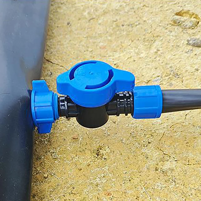 Drip Irrigation Barbed Bypass Valve Drip Line Shut Off Valve Drip System Water Diverting Valve For Agriculture Orchard Greenhous 5