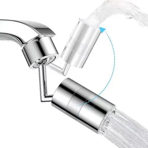 2 Modes 720° Universal Tap Aerator Splash-proof Swivel Water Saving Kitchen Faucet Spray Head Wash Basin Tap Extender Adapter - Image 5