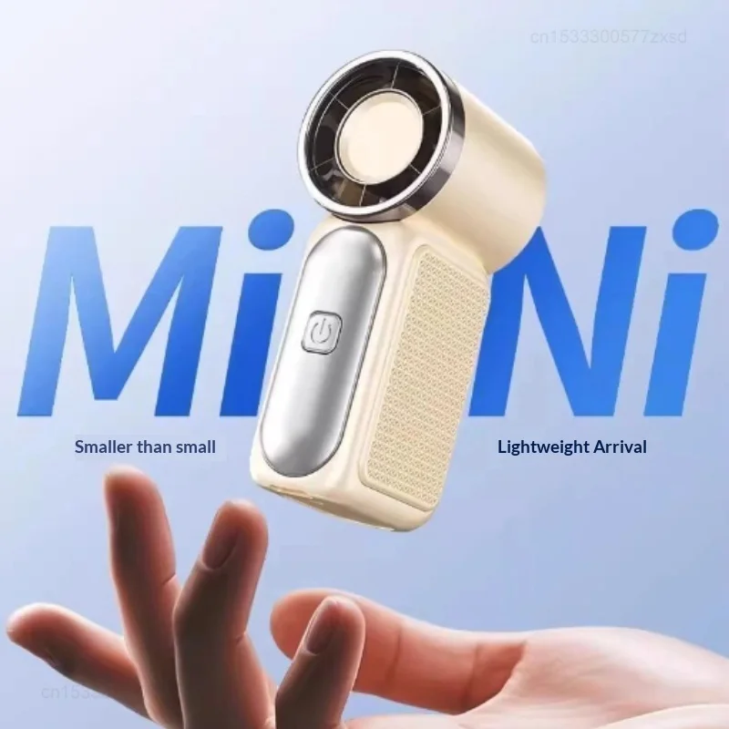 Compact and Stylish Mini Handheld Fan for Travel and Outdoor Use with Display Screen