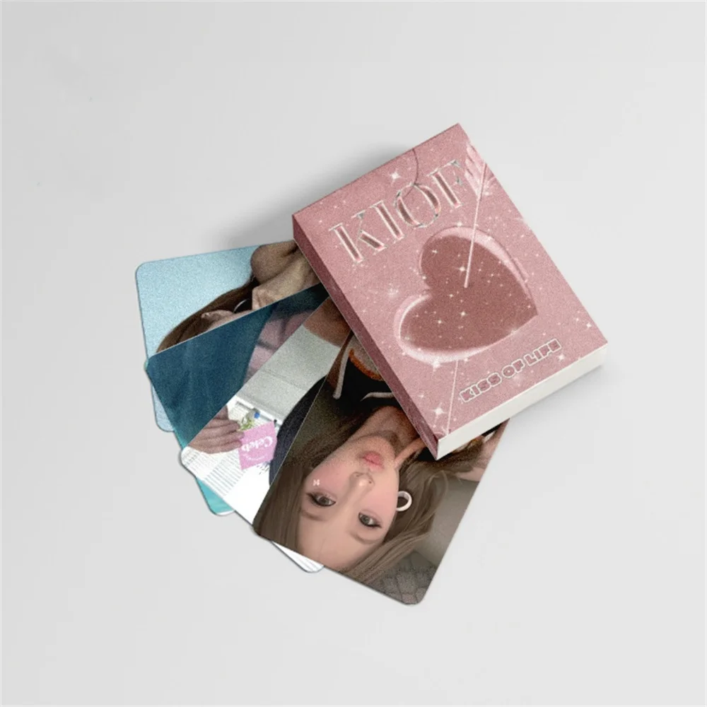 50Pcs/Set KPOP KISS OF LIFE Laser Cards Double Sides Printing LOMO Cards Fans Gifts anime cosplay cards kpop photocard