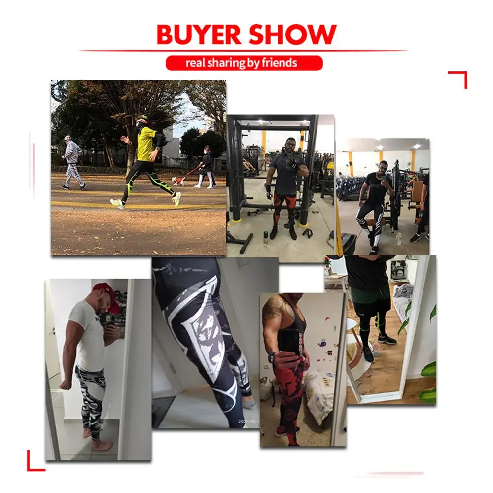 Men's Sweatpants Compression Quick Dry Fitness Sport Leggings Men Sportswear Training Basketball Tights Gym Running Sports Pants