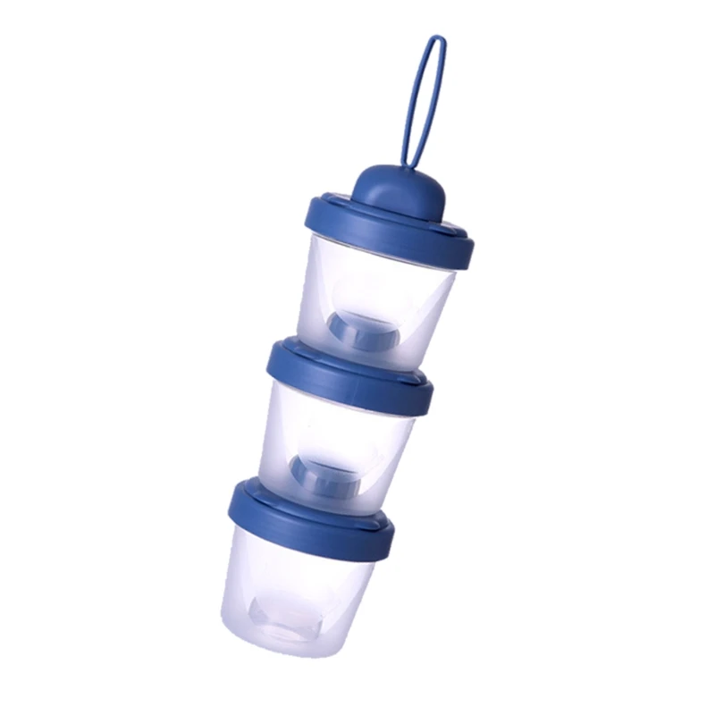 60ml/120ml Milk Powder Storage Box 3 Layers Baby Formula Dispenser Infant Essential Cereal Snacks Container for Toddle Travel