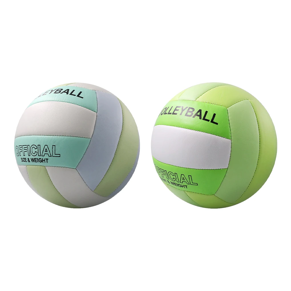 PVC-Dicke 2,7mm maschinen genähter Volleyball Nr. 5 Macaron Farbe Spiels pezi fischer Ball weicher aufblasbarer Beach volleyball