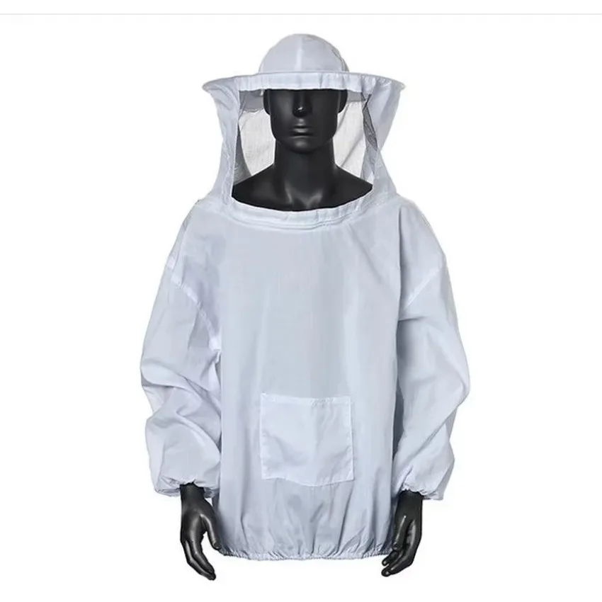 1 Pcs Protective Beekeeping Jacket Veil Smock Equipment BeeKeeping Hat Sleeve Suit Apiculture Beekeeper Suit