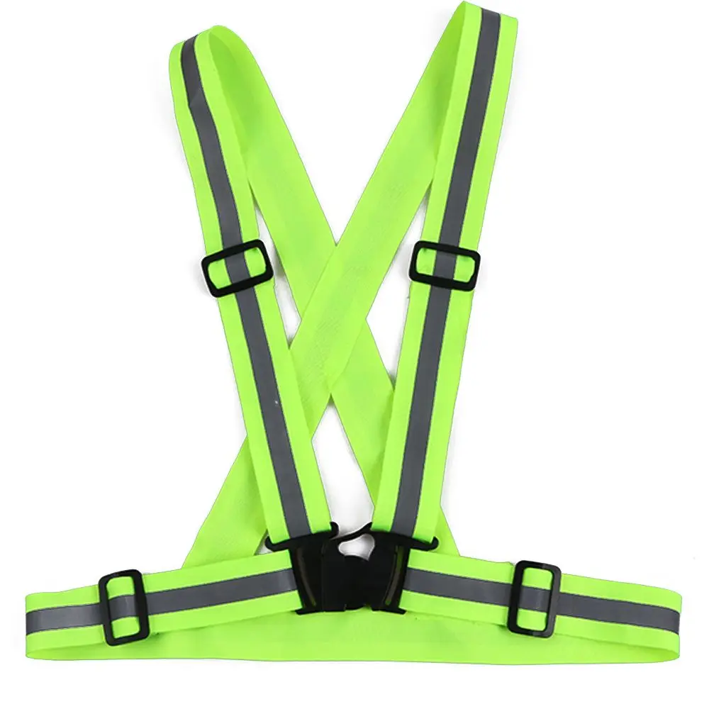 4cm Width Night Lightweight Conspicuous  Vest Reflective Safety Stripes High Visibility