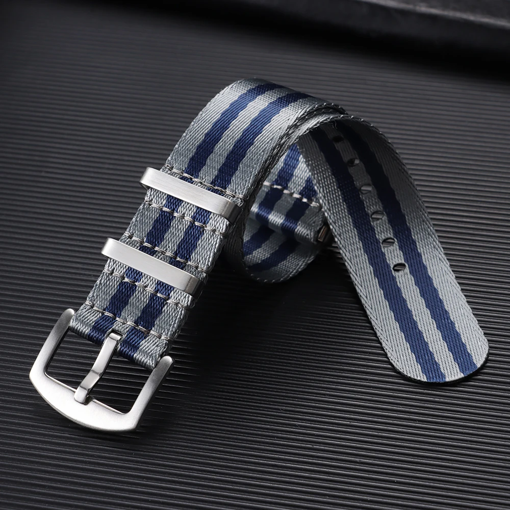 Men's Comfortable Soft Nylon Watch Band - Military Sports Strap Replacement Bracelet, 20mm/22mm