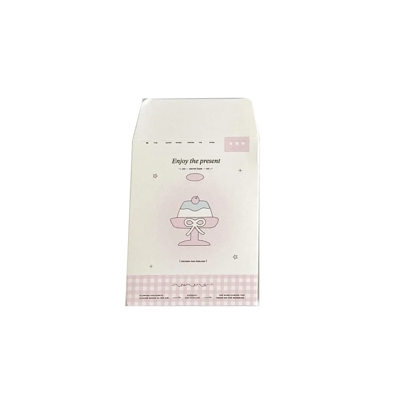 MINKYS 10pccs/Pack Kawaii Black Cat 3 inch Photocard Holder Photo Card Envelope Storage Bag Paper Collect Bag School Stationery 6