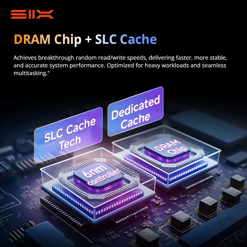 SIX X15000 Pro 14356MB/s 4TB Gaming SSD, PCIe 5.0 NVMe, 2400TBW