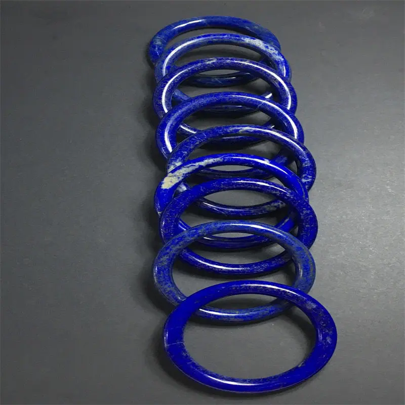 UMQ 여성용 올드 마인 라운드 바 팔찌, 골드 스프링클링 화이트, 염색되지 않은 청금석 라줄리, 순수 천연 핸드 쥬얼리