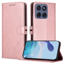Magnetic Leather Wallet Phone Case Cover - Motorola Moto G42 (PK)