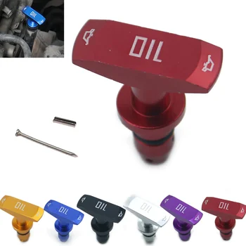 1PC Universal Car Oil Dipstick Pull Handle Engine Oil Pullhandle Aluminum Alloy Auto Replacement Modification Decoration 1