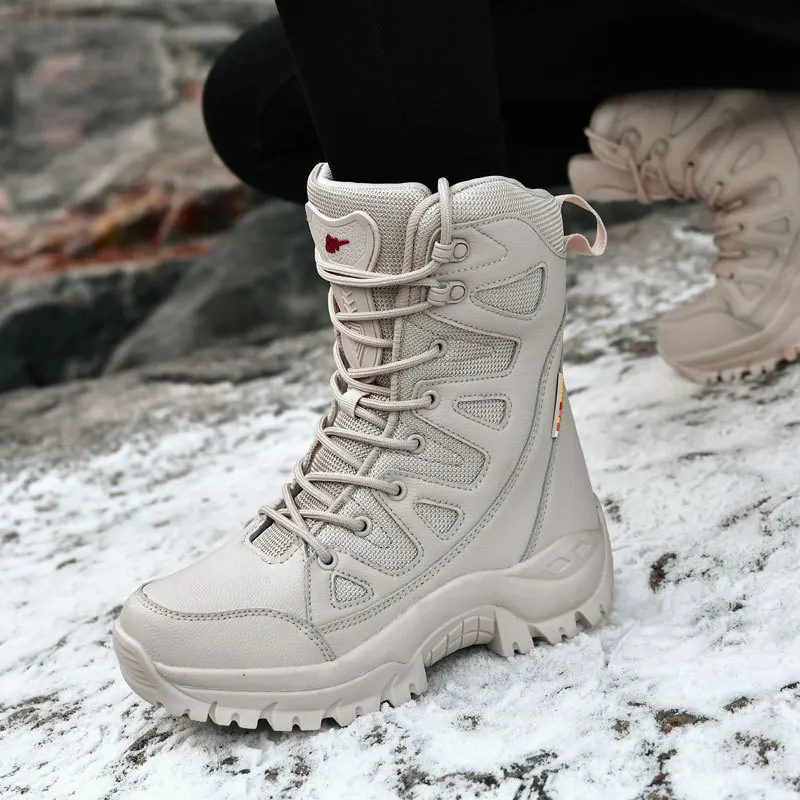 Winter And Autumn Women & Men Snow Boots Fashion Antiskid High Hiking Shoes Sports Casual Size 36-46