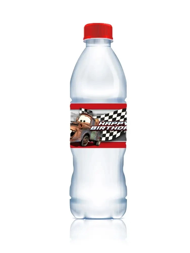 Disney Cars Stickers Kit Water Bottle Labels Sticker Party Supplies Lightning McQueen Boys Girls Baby Shower Birthday Decoration