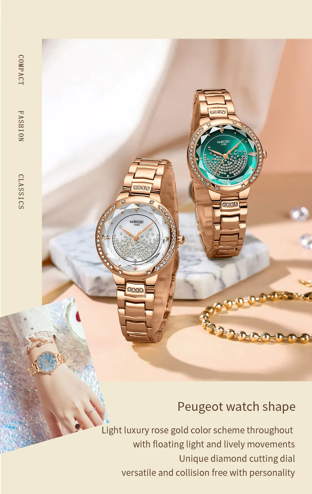 Nibosi 2687 Crystal Sky Women’s Watch