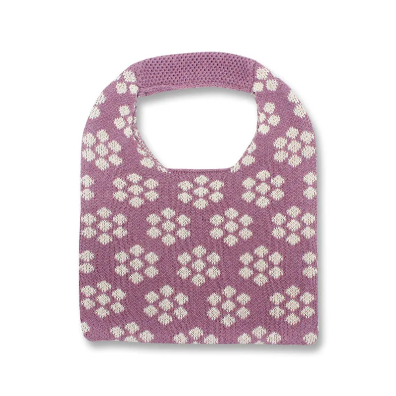IMone 2022 New Sundry Small Bag Shoulder Knitted Bag Plum Blossom Cross Border Bag Armpit Shopping Women's Bag