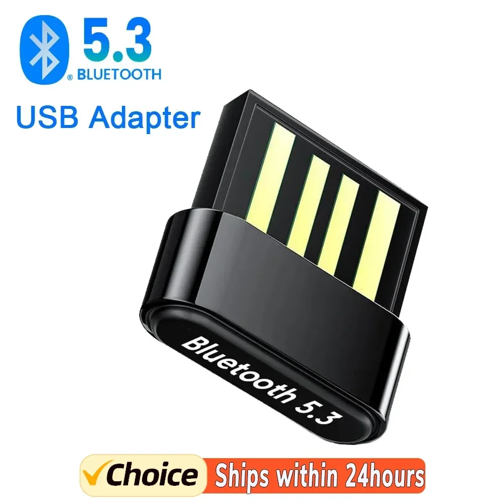 USB 블루투스 어댑터 BT 5.3 동글 오디오 수신기 송신기 PC 노트북 무선 마우스 블루투스 이어폰 헤드셋 스피커