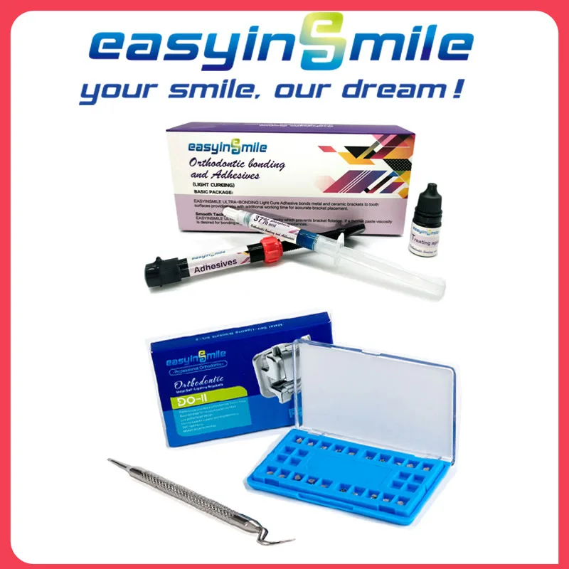 Easyinsmile วัสดุทันตกรรมที่มีคุณภาพสูงสำหรับ orhto โลหะล็อคตัวเอง roth/mbt 345 022วงเล็บวงเล็บยึดกาวขนาดเล็ก 1
