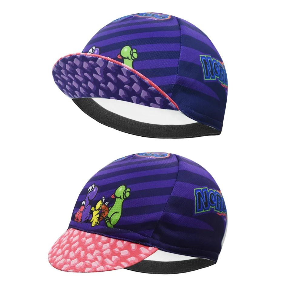 Funny Cartoon Cycling Cap Breathable Road Bicycle Socks Men and Women Outdoor Sports Racing Cycling Hat 5