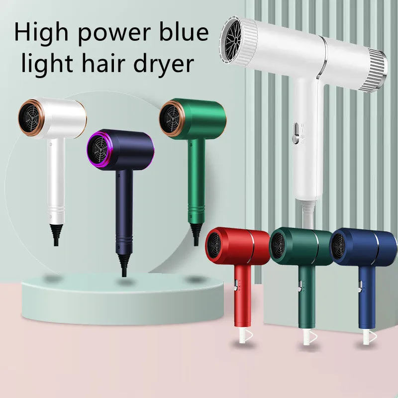 Secador de pelo profesional para el hogar, herramienta eléctrica de iones negativos de alta potencia, luz azul, salón de belleza, gran oferta - Productos para el cabello