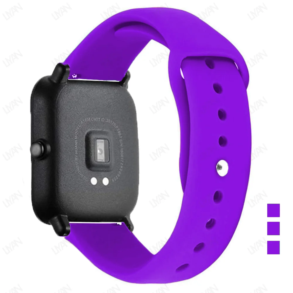 Silicone Sport Watchband - Premium Adjustable Bracelet Strap, 20mm & 22mm