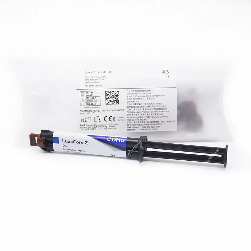 

Dental DMG LuxaCore Z-Dual Dual Core Bulding Up Composite 9g A3 SmartMix Single