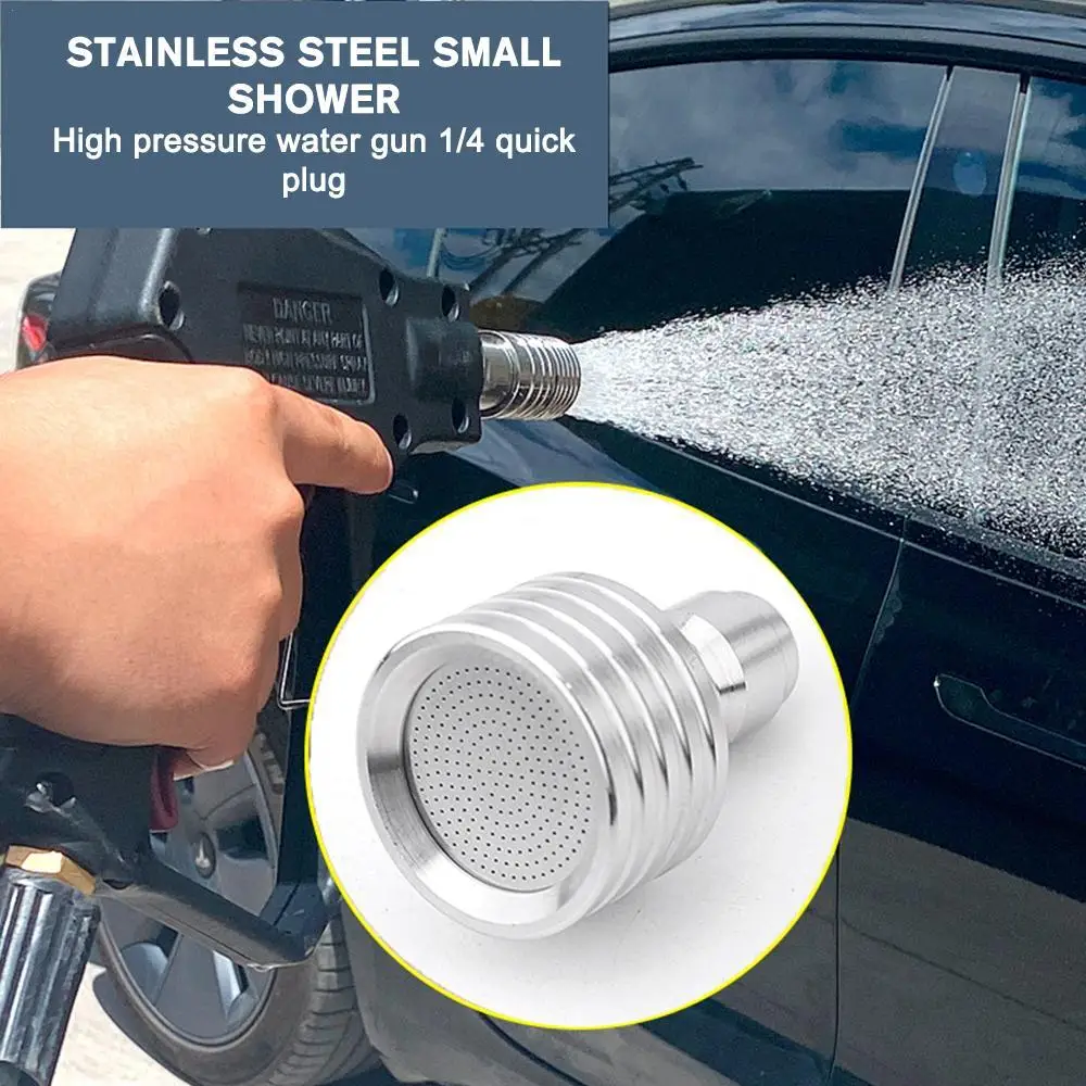 

High Pressure Water Gun Interface Stainless Steel Small Shower Blades Quick Connect Wash Cars Garden Urban Tool