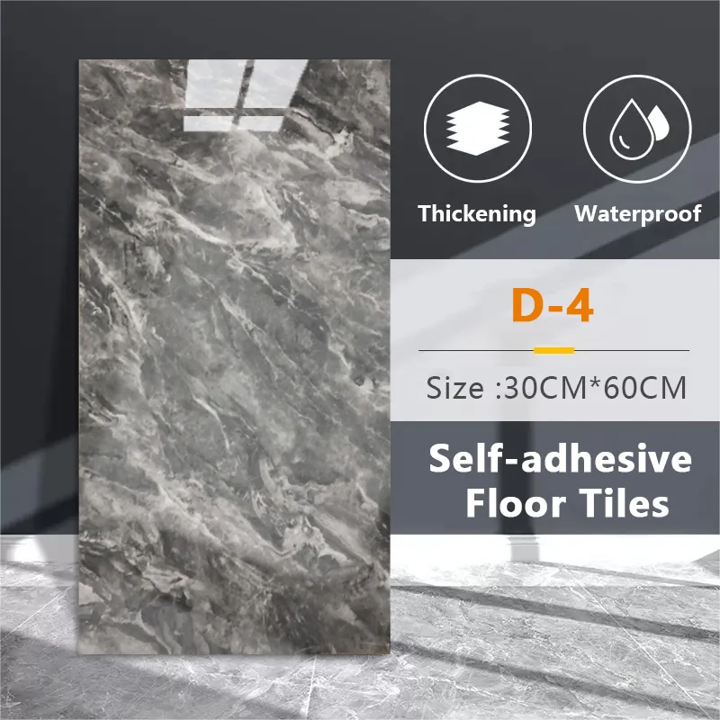 

30cmx60cm Foam Wall Sticker Self Adhesive Waterproof PVC Tiles Floor Stickers Marble Bathroom Bedroom Ground Thick Wallpapers