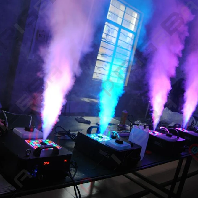 

rigeba stage effect colorful 1500w led fog smoke machine for stage show effect