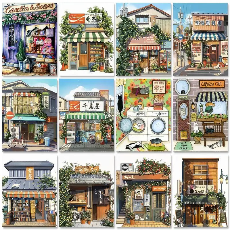 Acrylic Paint Diy Painting By Numbers With Frame Animation Picture Drawing By Numbers For Home Wall Art Decors 60x75cm painting by numbers kits painting by numbers