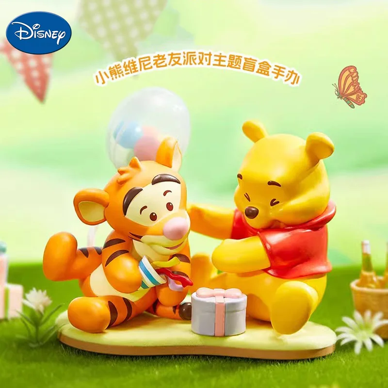 

Disney Friends вечерние Series оригинальная подставка с рисунком Винни-Пуха, милая мультяшная кукла, украшение для рабочего стола, подарок на день рождения