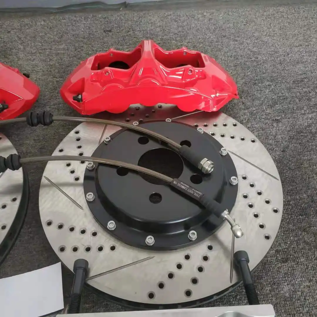 High qualityfront and rear epb full kit red caliper dragon disc for 2014 jaguar F type v8 20ich