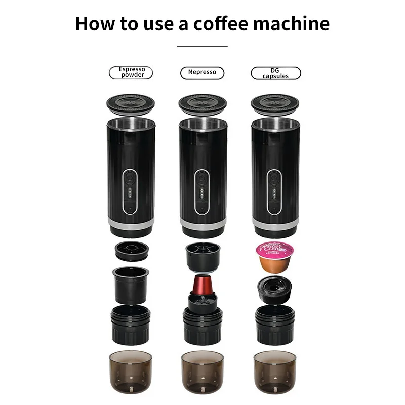 Coffee maker espresso maker wireless portable rechargeable heating concentrated extraction for travel office