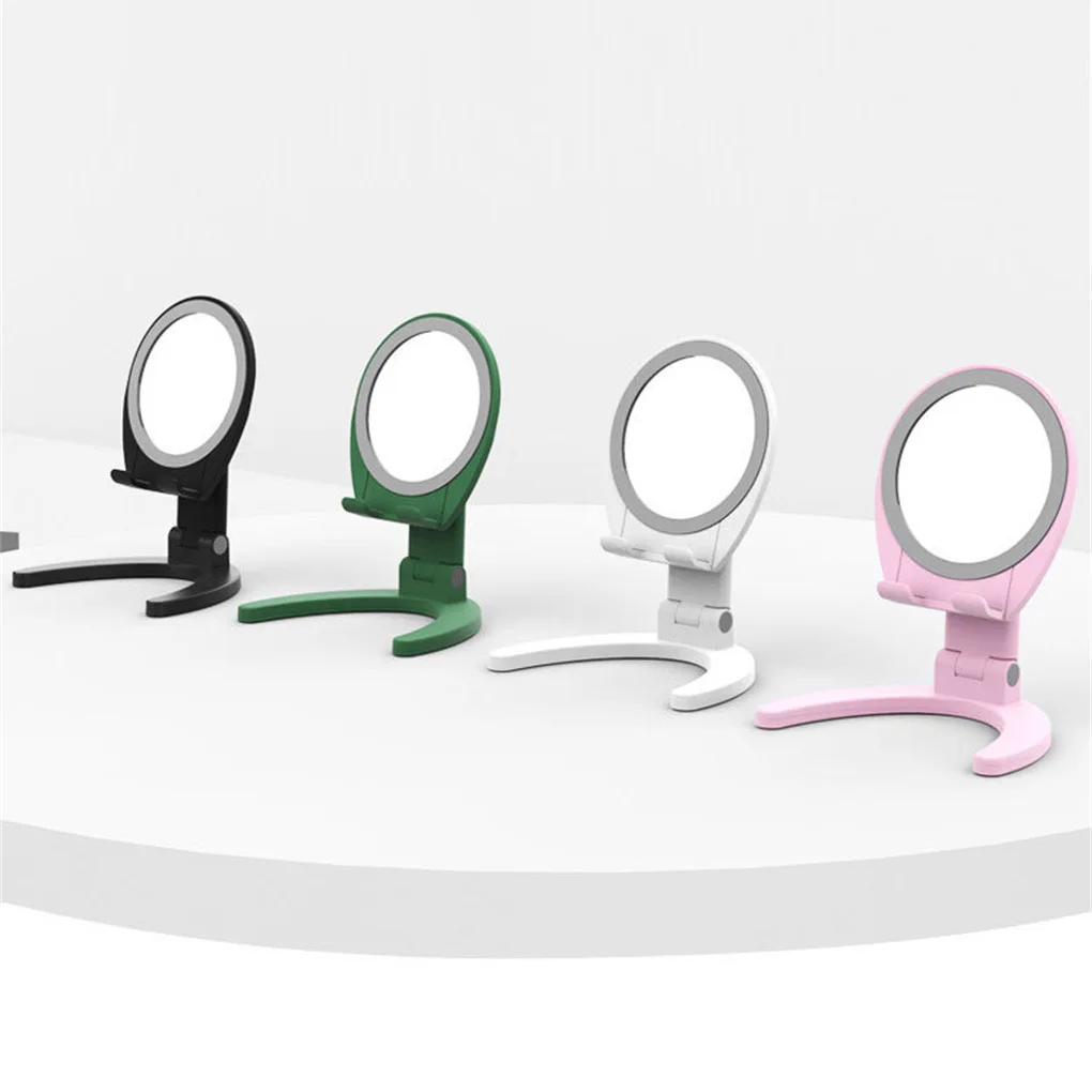 Makeup Mirror Phone Holder Touch Screen Mirrors Vanity Mirroir Desktop
