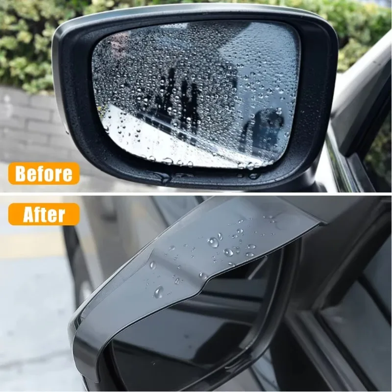 Rearview Mirror Rain Guard 2x Air Drying Universal Car Rearview Mirror Rain Eyebrow Ventilation