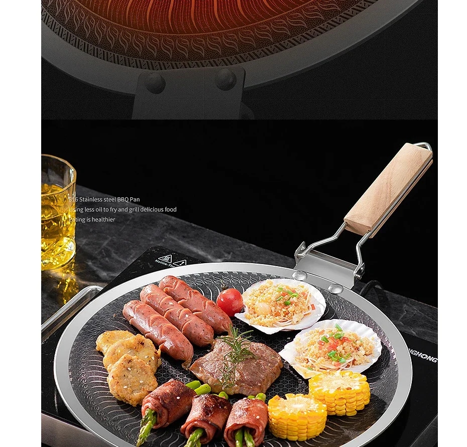 316 Laser Coated Honeycomb Stainless Steel Tawa 38Cm 26 316 Laser Coated Honeycomb Stainless Steel Tawa 38Cm