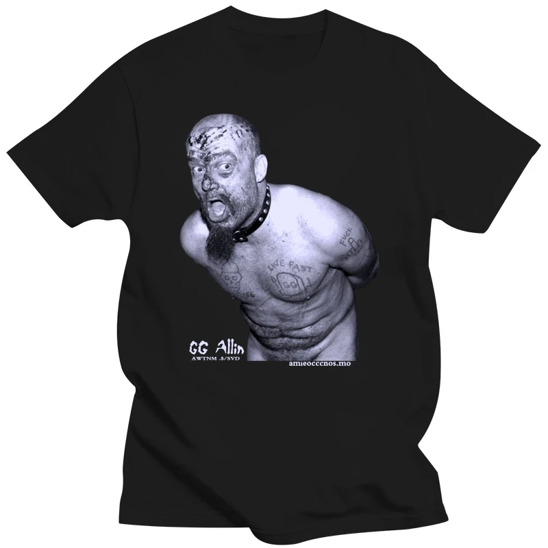 Футболка GG Allin 1993 винтажная редкая футболка твердый сердечник в стиле панк-рок